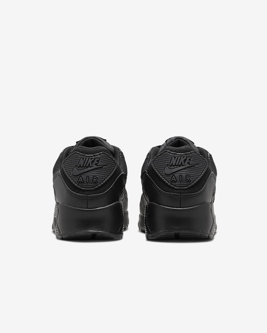 Nike air max 90 womens shoes all black leather special online